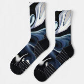 Abstrakte, elegante Fließstruktur aus flüssigem Ma Socken (Links)