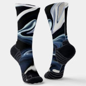 Abstrakte, elegante Fließstruktur aus flüssigem Ma Socken (Gewinkelt)