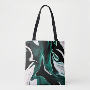 Abstrakte, elegante Fließstruktur aus flüssigem Ma Tasche