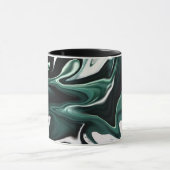 Abstrakte, elegante Fließstruktur aus flüssigem Ma Tasse (Zentrum)