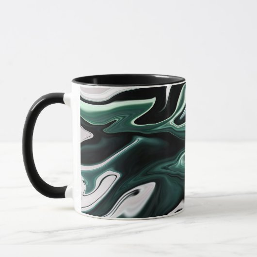 Abstrakte, elegante Fließstruktur aus flüssigem Ma Tasse (Links)