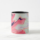 Abstrakte, elegante Fließstruktur aus flüssigem Ma Tasse (Zentrum)