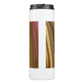 Abstrakte, elegante Fließstruktur aus flüssigem Ma Thermosbecher (Rückseite)