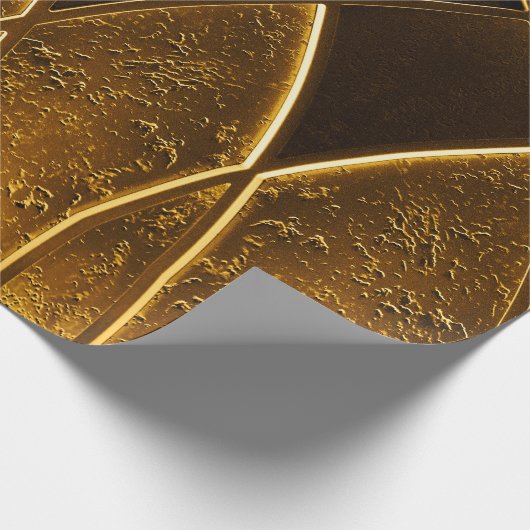 Abstrakte elegante Kunst Deko geometrisch verziert Geschenkpapier (Ecke)