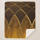 Abstrakte elegante Kunst Deko geometrisch verziert Sherpadecke (Vorderseite)