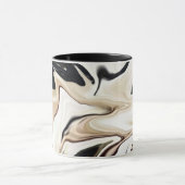 Abstrakte, elegante Retrofarben, digitale Fließtex Tasse (Zentrum)