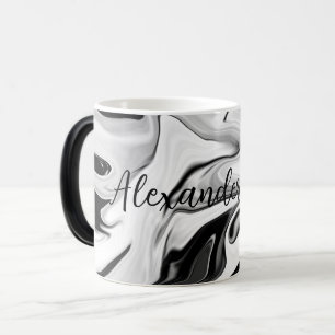 Abstrakte, elegante Retrofarben, digitale Fließtex Verwandlungstasse