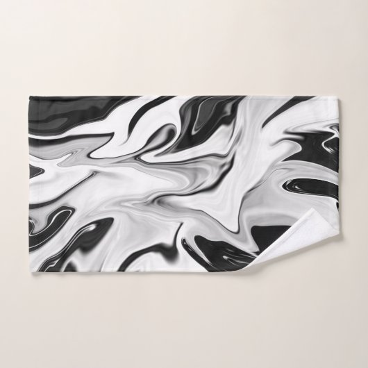 Abstrakte, elegante Retrofarben, digitale Flüssigk Badhandtuch Set (Handtuch)