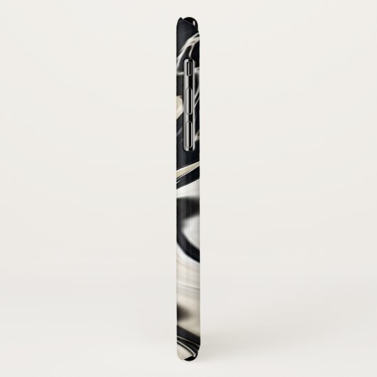 Abstrakte, elegante Retrofarben, digitale Flüssigk Case-Mate iPhone Hülle (Hinten/Links)