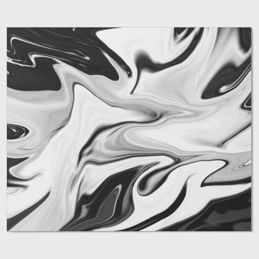 Abstrakte, elegante Retrofarben, digitale Flüssigk Geschenkpapier (Flach)