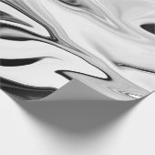 Abstrakte, elegante Retrofarben, digitale Flüssigk Geschenkpapier (Ecke)