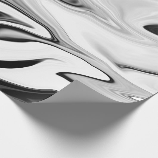 Abstrakte, elegante Retrofarben, digitale Flüssigk Geschenkpapier (Ecke)