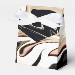 Abstrakte, elegante Retrofarben, digitale Flüssigk Geschenkschachtel