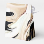 Abstrakte, elegante Retrofarben, digitale Flüssigk Geschenkschachtel (Rückseite)