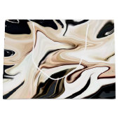 Abstrakte, elegante Retrofarben, digitale Flüssigk Große Geschenktüte (Vorderseite)