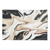 Abstrakte, elegante Retrofarben, digitale Flüssigk Kissenbezug (Rückseite)