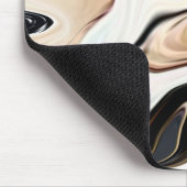 Abstrakte, elegante Retrofarben, digitale Flüssigk Mousepad (Ecke)