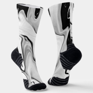 Abstrakte elegante Retrofarben digitale Flüssigkei Socken