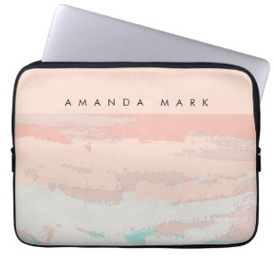 Abstrakte Eleganz Beige Niedlich Stylisch  Laptopschutzhülle