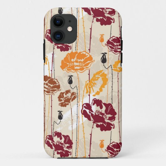 Abstrakte Eleganz Blumenmuster 4 Case-Mate iPhone Hülle (Rückseite)
