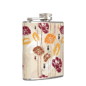Abstrakte Eleganz Blumenmuster 4 Flachmann (Rechts)