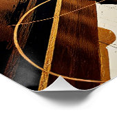 Abstrakte Eleganz in einzigartiger Kunst Poster (Ecke)