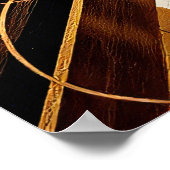 Abstrakte Eleganz in einzigartiger Kunst Poster (Ecke)