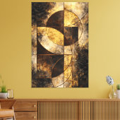 Abstrakte Eleganz Leinwanddruck (Insitu (Wohnzimmer))