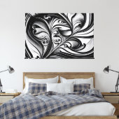 Abstrakte Eleganz Leinwanddruck (Insitu (Schlafzimmer))