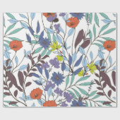Abstrakte Eleganz mit Blumenhintergrund.  Geschenkpapier (Flach)