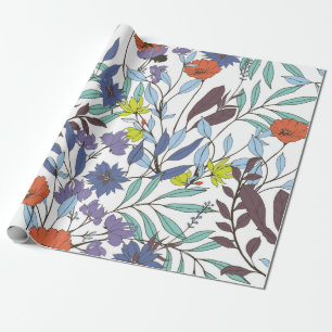 Abstrakte Eleganz mit Blumenhintergrund. Geschenkpapier