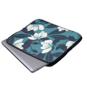 Abstrakte Eleganz mit Blumenhintergrund. Laptopschutzhülle (Vorne Knopf)