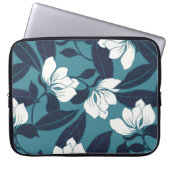 Abstrakte Eleganz mit Blumenhintergrund. Laptopschutzhülle (Vorderseite)