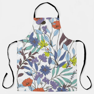 Abstrakte Eleganz mit Blumenhintergrund.  Schürze