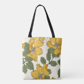 Abstrakte Eleganz mit Blumenhintergrund. Tasche (Rückseite)