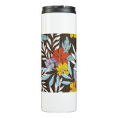 Abstrakte Eleganz mit Blumenhintergrund. Thermosbecher (Rückseite)