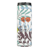 Abstrakte Eleganz mit Blumenhintergrund.  Thermosbecher (Rückseite)