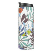 Abstrakte Eleganz mit Blumenhintergrund.  Thermosbecher (Nach rechts gedreht)