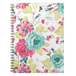 Abstrakte Eleganz Nahtloses Muster mit Blumenbezug Notizblock