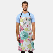 Abstrakte Eleganz Nahtloses Muster mit Blumenbezug Schürze (Getragen)