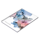 "Abstrakte Eleganz: Personalisiertes KunstNotebook Notizblock (Linke Seite)