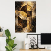 Abstrakte Eleganz Poster (Heimbüro)