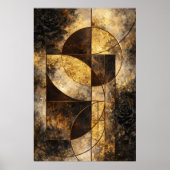 Abstrakte Eleganz Poster (Vorne)