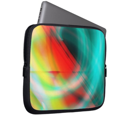 Abstrakte Elektronik Laptopschutzhülle (Vorne Rechts)