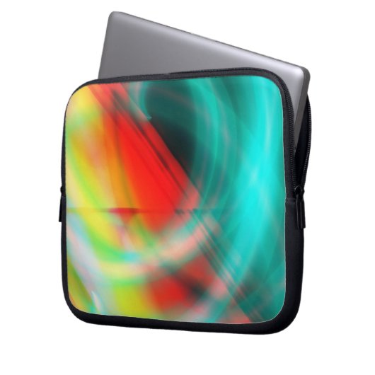 Abstrakte Elektronik Laptopschutzhülle (Vorderseite Links)