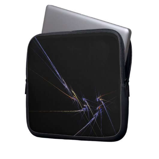 Abstrakte Elektronik Laptopschutzhülle (Vorderseite Links)