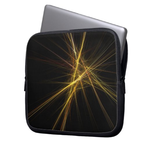 Abstrakte Elektronik Laptopschutzhülle (Vorderseite Links)