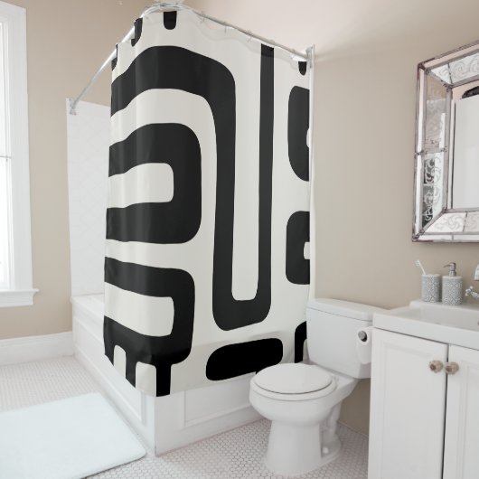 Abstrakte Elfenbeinküste Duschvorhang (Beispiel)