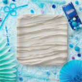 Abstrakte Elfenbeinstruktur Pappteller (Party)