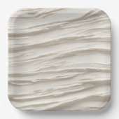 Abstrakte Elfenbeinstruktur Pappteller (Vorderseite)